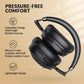 SE8 Hybrid Active Noise Cancelling Headphones, Wireless Over-Ear Bluetooth Headphones with Hi-Fi Stereo Sound, Comfortable Protein Earpads, 30H Playtime - Space Black